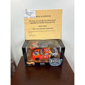 NWT Signed Ricky Rudd #10 Tied Die-Cast Guitar Die-cast Body model race car